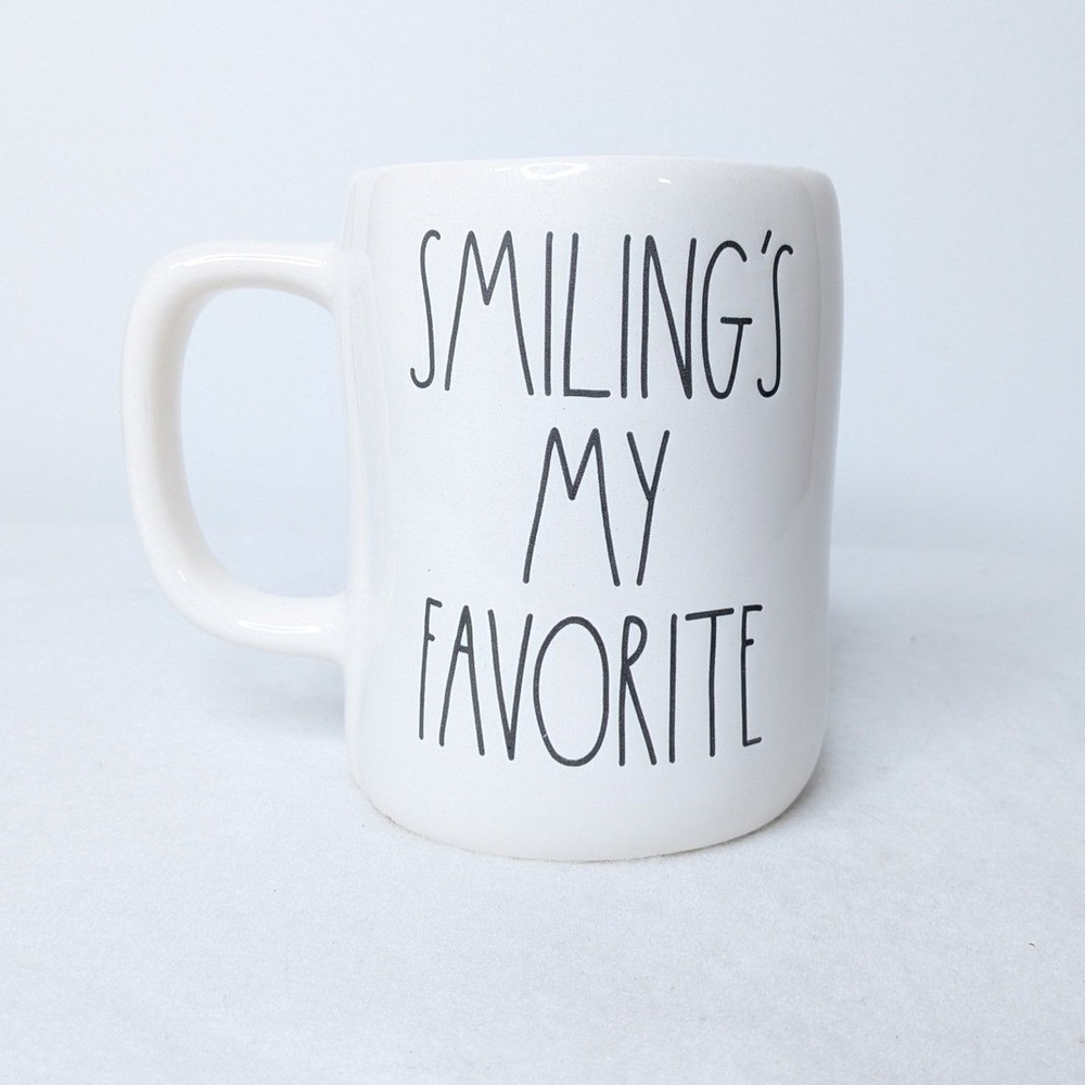 Rae Dunn Magenta Elf Movie Character Ceramic Double Sided Mug White